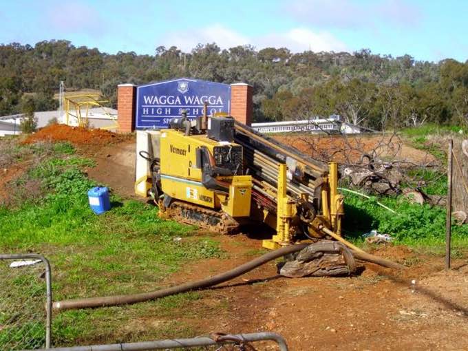 A directional drilling machine at work (stand-in image).